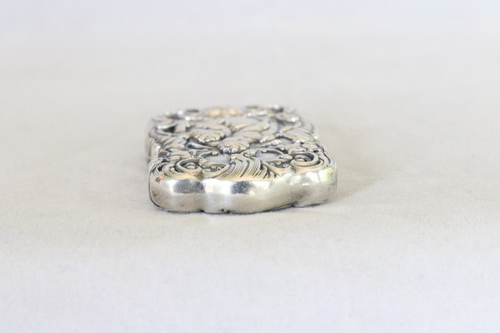 RARE AMERICAN MADE KERR STERLING SILVER 2 CHERUBS & GROTESQUE FACE MATCH SAFE