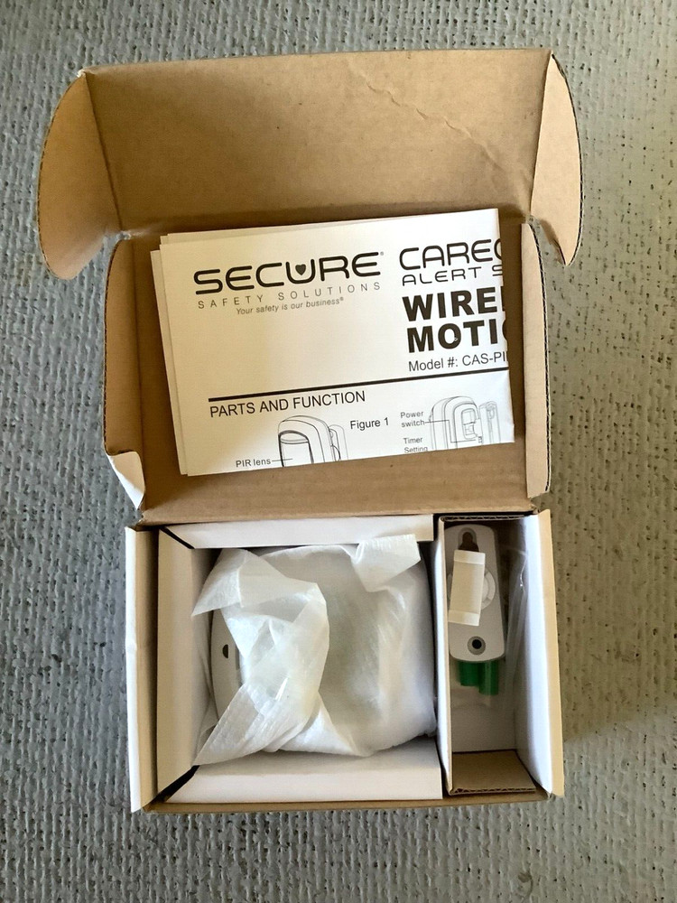 SECURE Caregiver Alert System Wireless Motion Sensor Model # CAS-PIR NOB