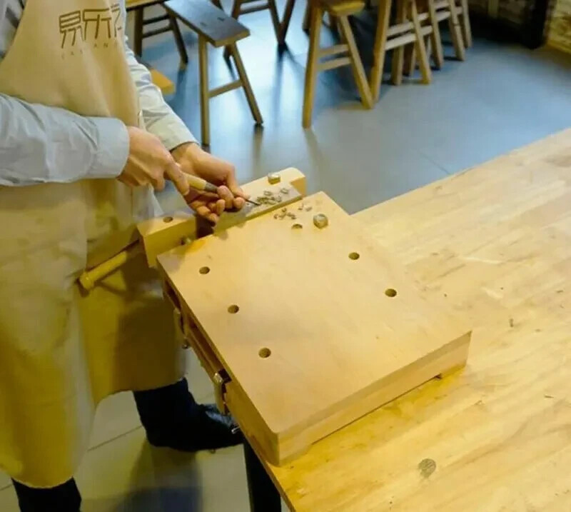 400*300MM DIY Small Woodworking Workbench Carpenter Bench Woodworking Fixture
