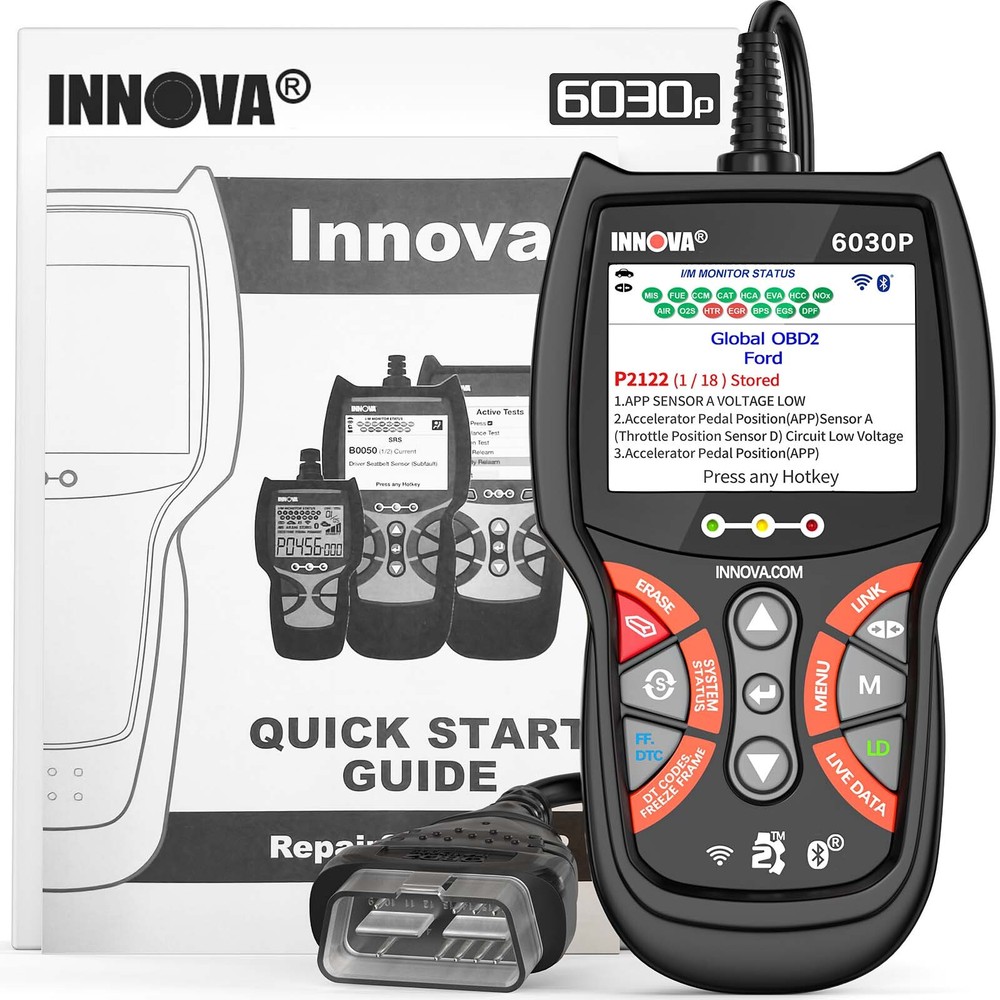 INNOVA 6030P ABS Check Engine Battery OBD2 Scanner Car Diagnostic Code Reader