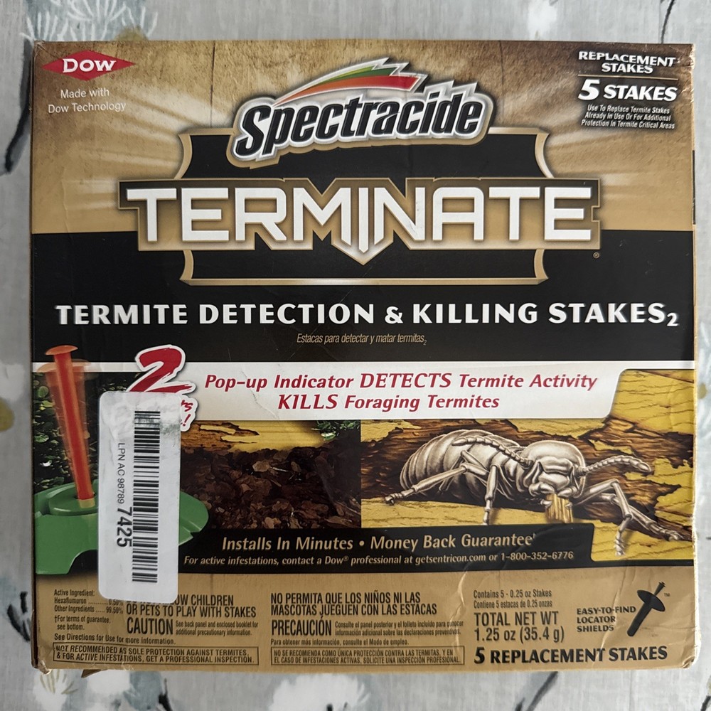 Spectracide Terminate Termite Detection & Killing Stakes - 5 Ct.