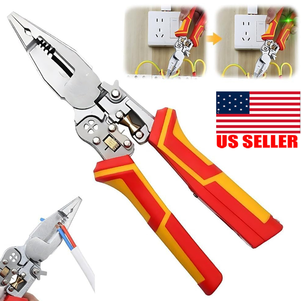 8in1 Wire Stripping Pliers with Electricity Measurement Function Wire Strippers