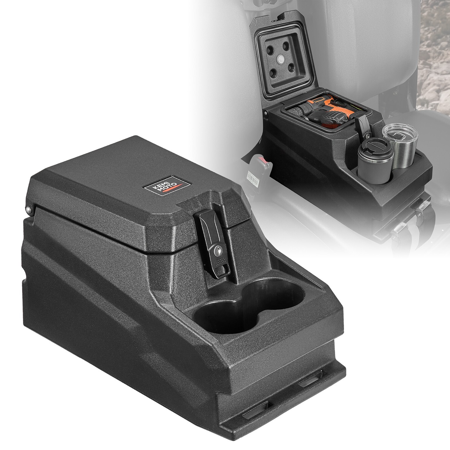 For Can am Defender HD5 HD8 HD10 2017-2026 Bench Seat Center Console Armrest Box