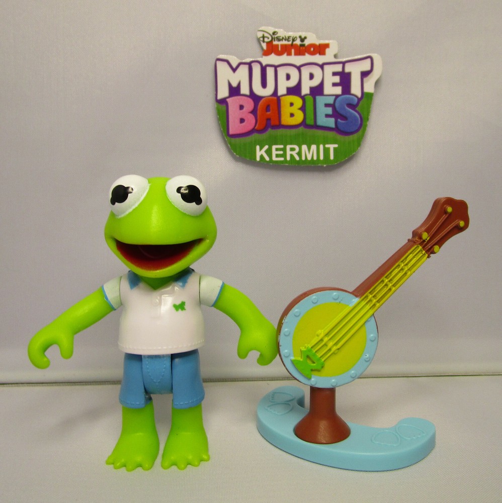 2018 Disney Jr. Muppet Babies Kermit the Frog & Banjo Loose & Complete Figure