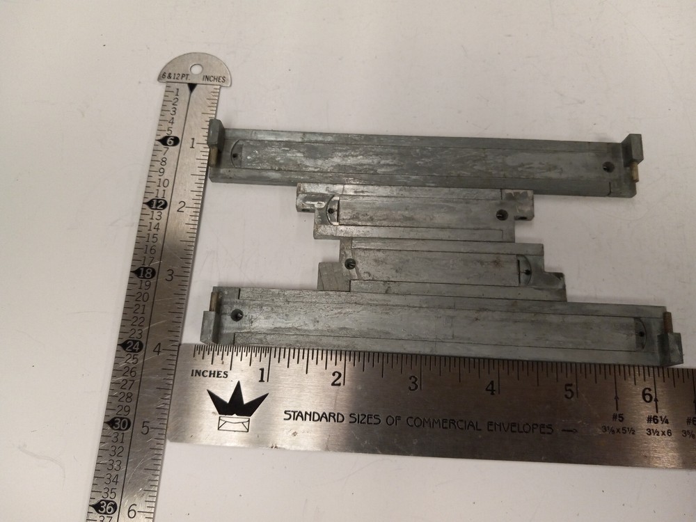 Letterpress Quick-Eze / Quick-S Hand Set Type Binders - Securing System 6x3 5/8
