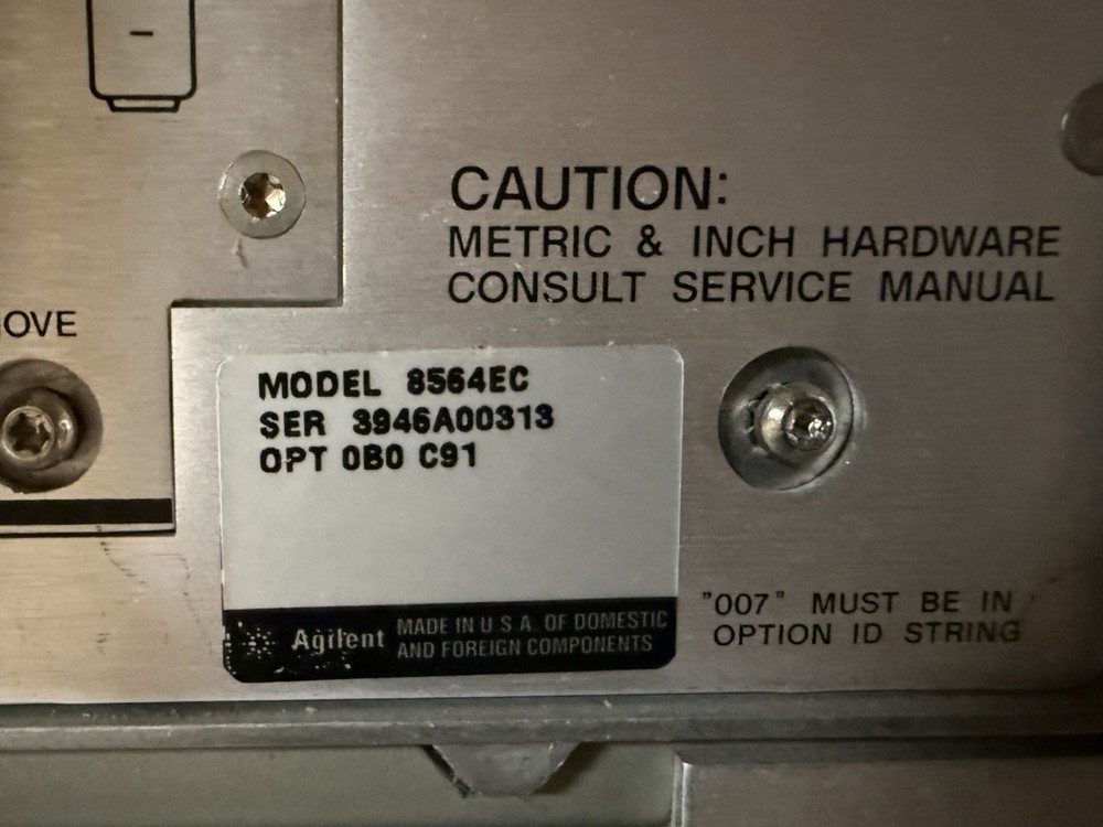 Agilent / HP 8564EC 40GHz Spectrum Analyzer W/opt.007 Tested