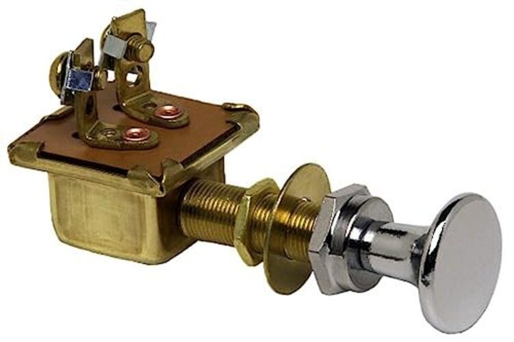(M-482-BP) SPST Push-Pull Switch