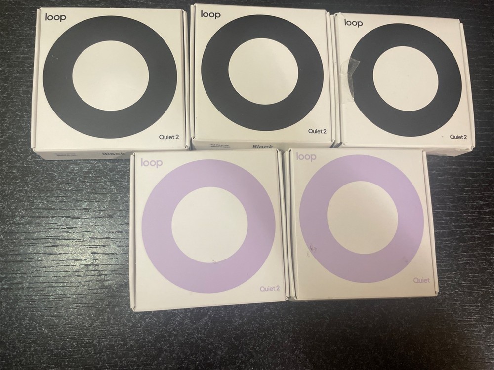 Loop Quiet 2 Violet, Loop Quite Violet, 3 Black Loop Quite 2