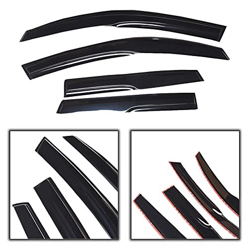 Side Window Visor Vent Rain Guard Deflector Replacement for 2004-2009 Mazda 3