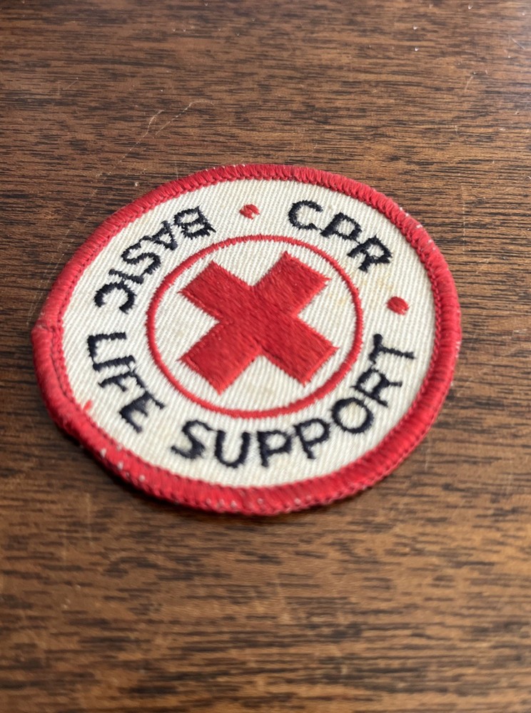 Vintage CPR Basic Life Support Patch First Aid Lifesaving BSA Boy Scouts Scout
