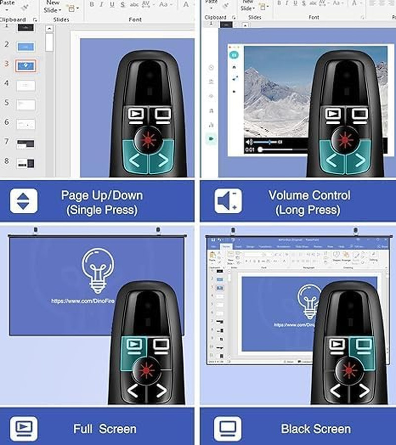 Presentation Clickers Wireless Presenter Remotes for Powerpoint, Powerpoint Clic