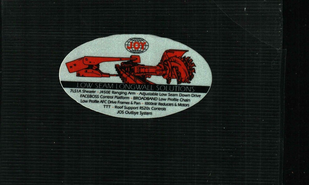 1  NICE  JOY  COAL MINING STICKERS # 66