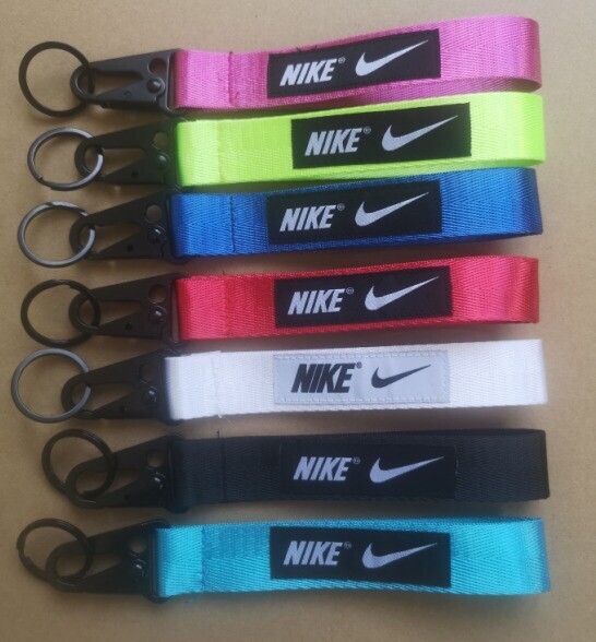 Black Red or Blue Nike Wrist Lanyard  Keychain Free Shipping
