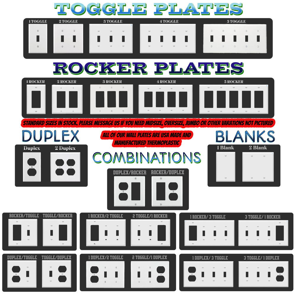 Stained Glass Iris design Light Switch Plate outlet covers rocker toggle