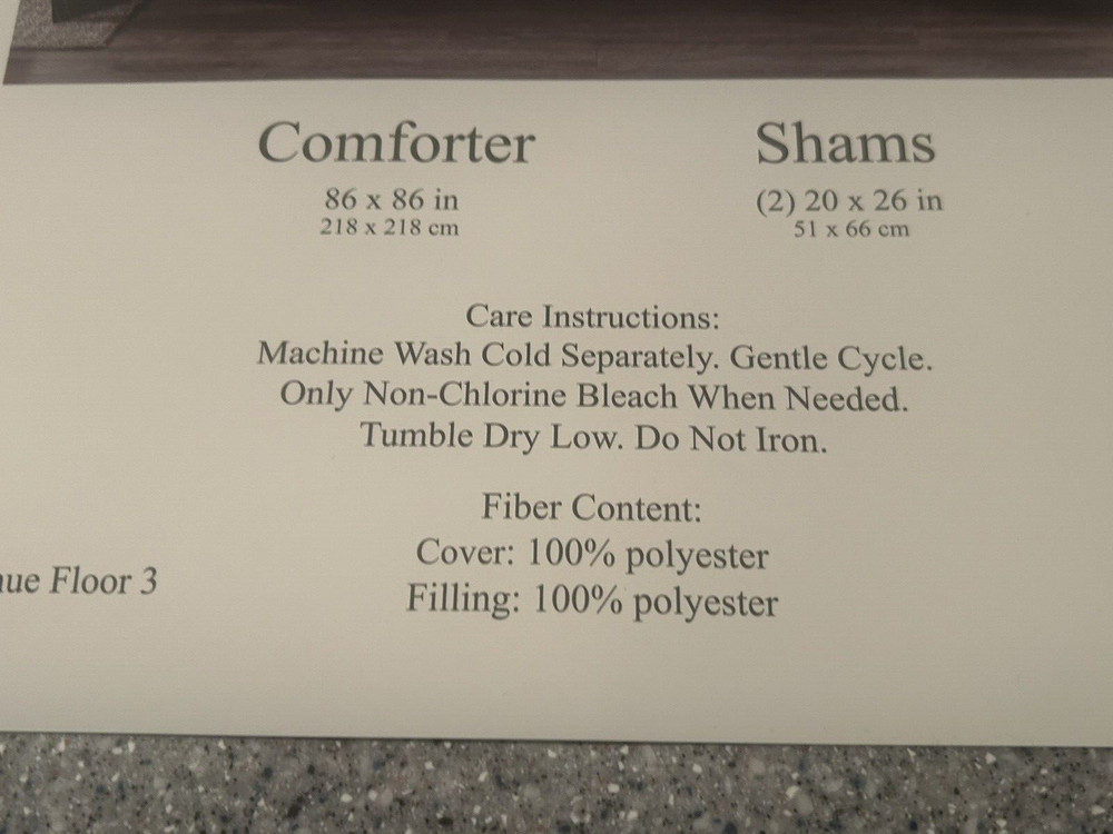 Hudson & Main Comforter Set Full/Queen Size