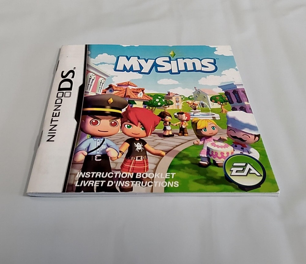 My Sims Instruction Manual Booklet ONLY!! (DS)