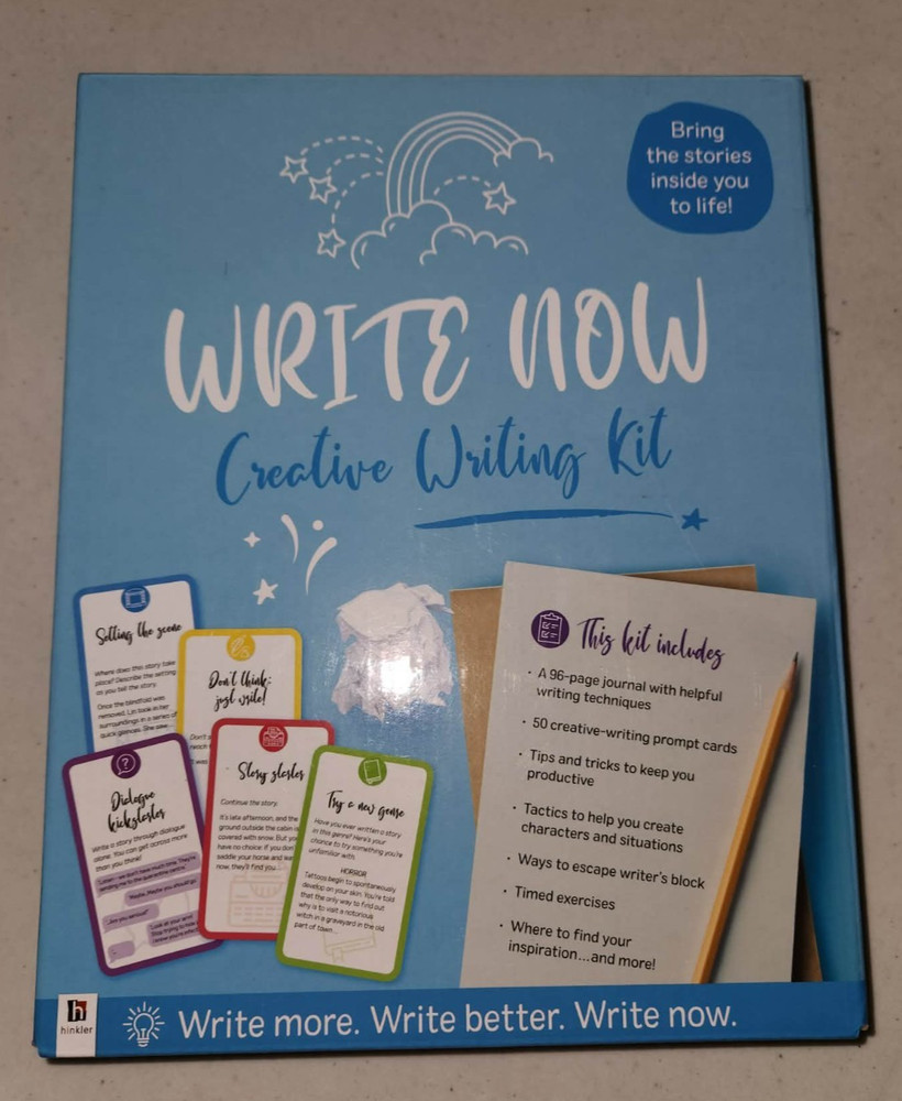 NEW Hinkler Write Now Creative Writing Kit.