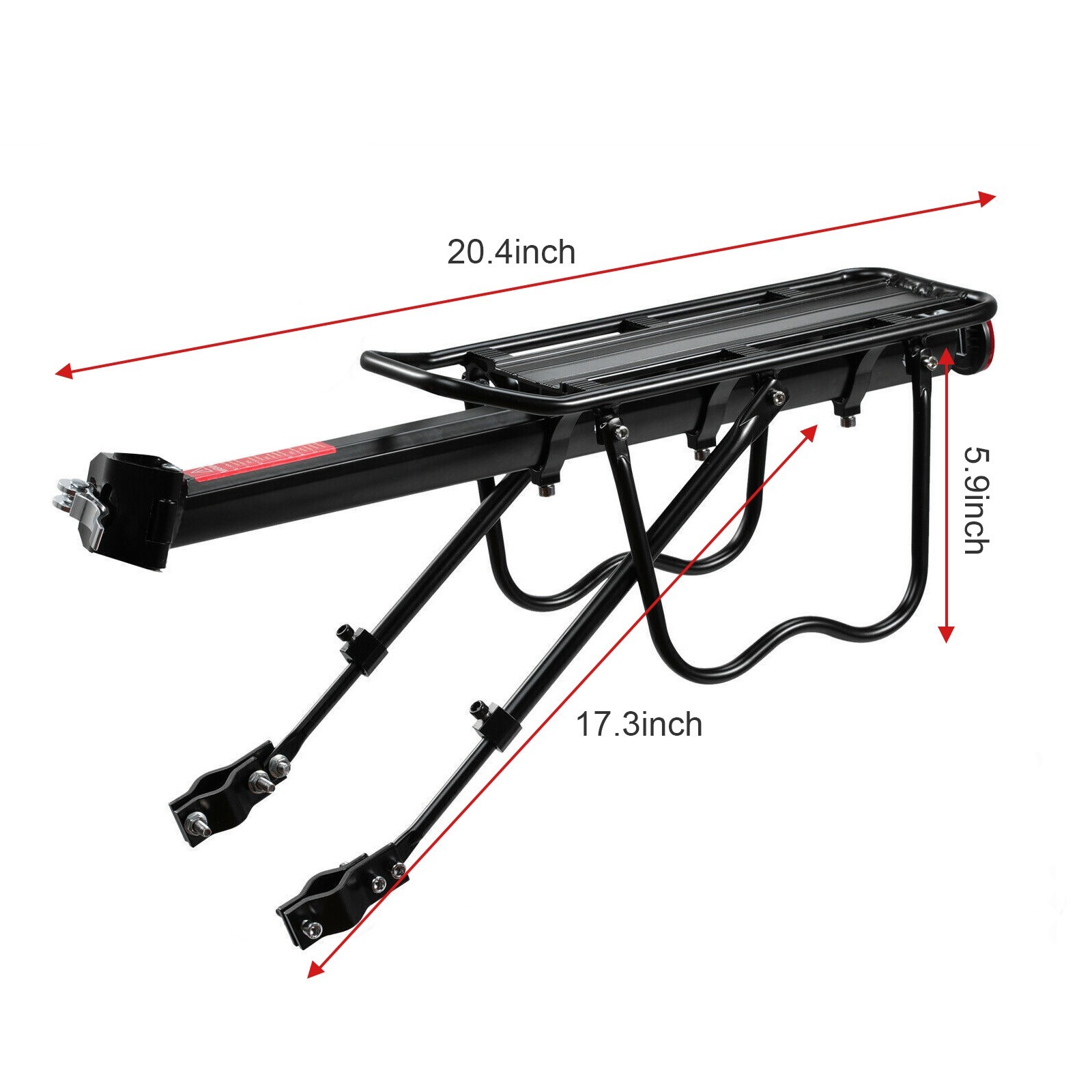 Adjustable Bike Cargo Rack With Fender Broad Cycling Pannier Bicycle Carrier
