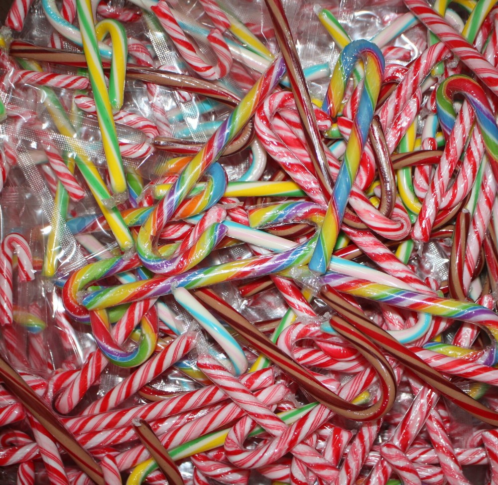 Christmas - Assorted Flavored Candy Canes *** BULK *** - U-PICK 2 - 8 pounds