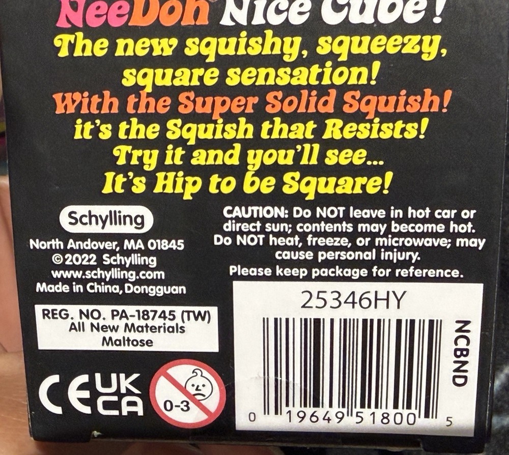 RARE Nee Doh BUNDLE Dream Drop+ Nice Ice Baby+ Nice Cube Super Solid Squish