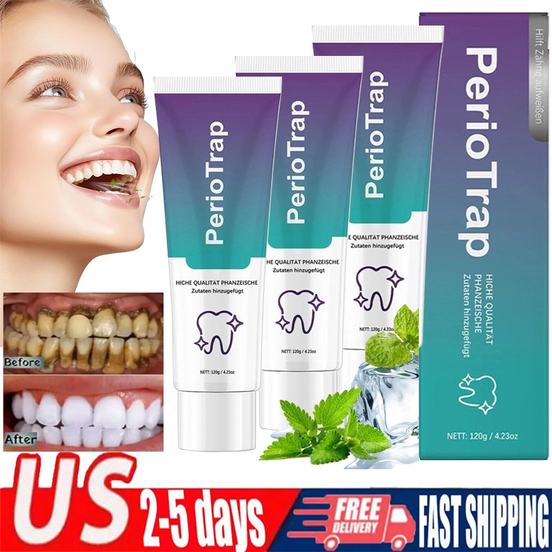 1-5PCS PerioTrap Mint Flavor Gum Toothpaste Cleaning Toothpaste Sensitive Teeth