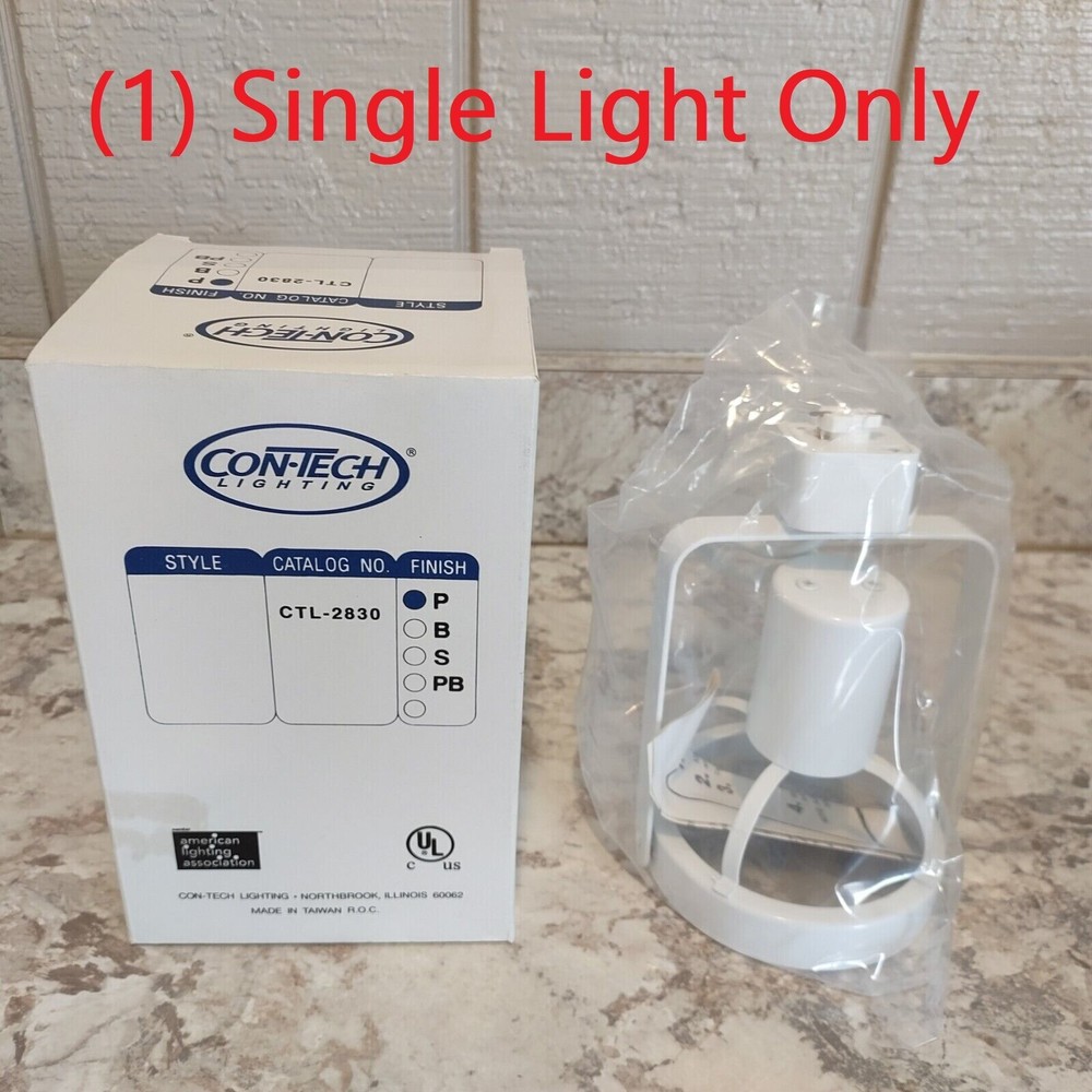 CONTECH LIGHTING CLT2830-P White Finish Track Lights
