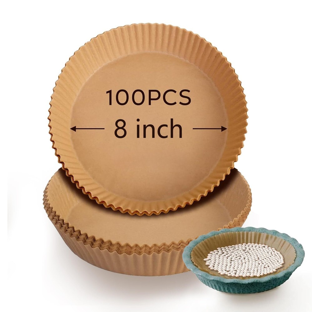 100 Pack Parchment Paper Pie Weights Blind Baking Crust Protector Accessories