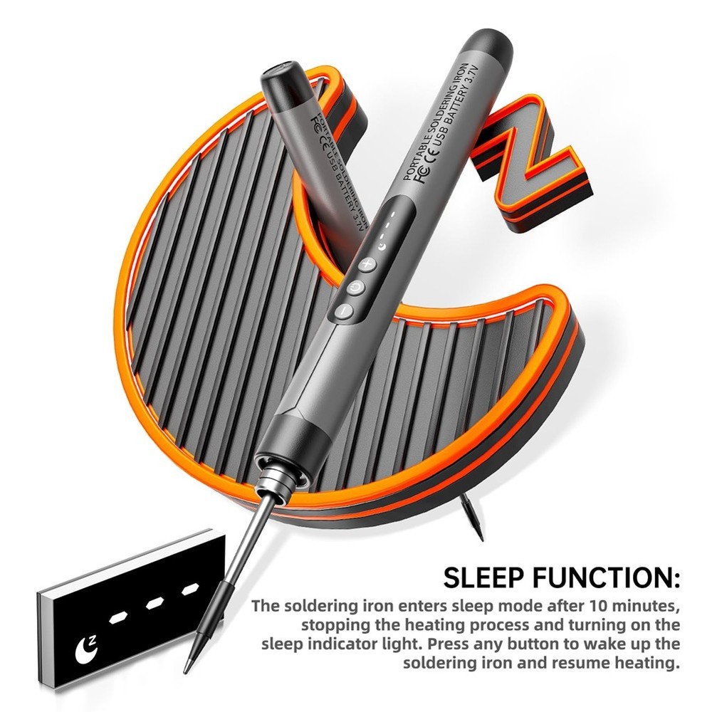 Cordless USB Digital Soldering Iron Adjustable Temperature Type-C Interface5758