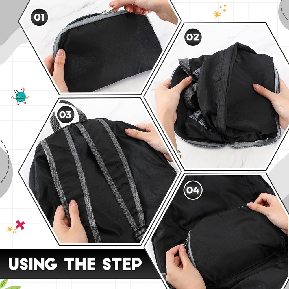 Jexine 10 Pcs Backpacks in Bulk 16.5 Inches Back Pack Basic Backpack Black