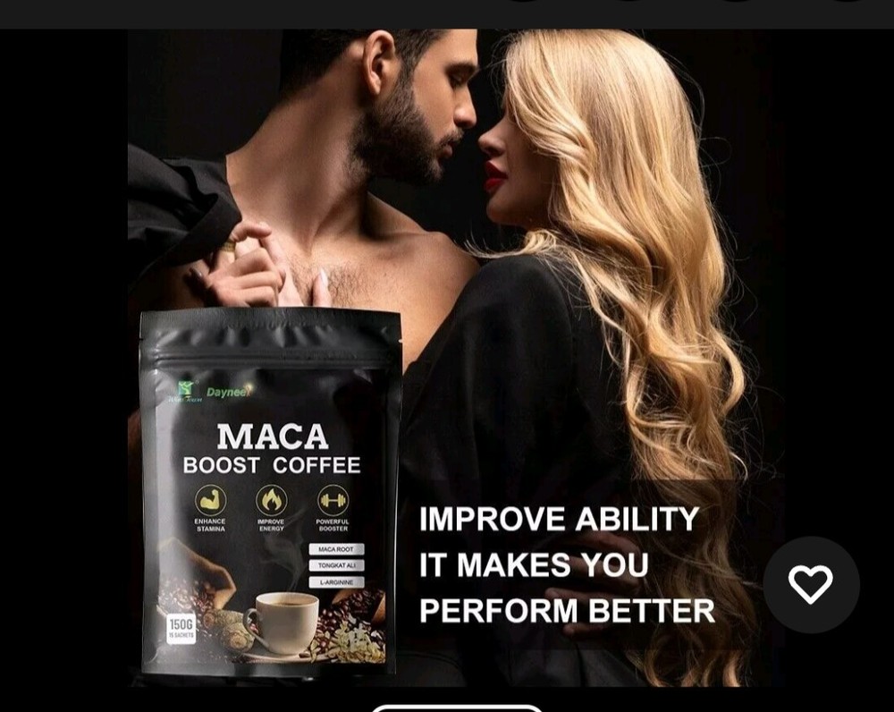 Black Maca Coffee.  10 sachets. PREMIUM BLACK MACA.