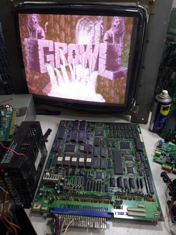 GROWL PCB TAITO WORKING