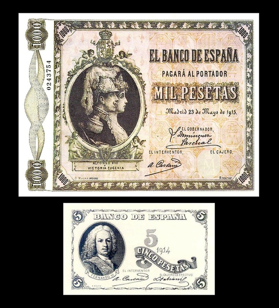 2x 25 +100 Pesetas - Issue 1908 - Reproduction - 29