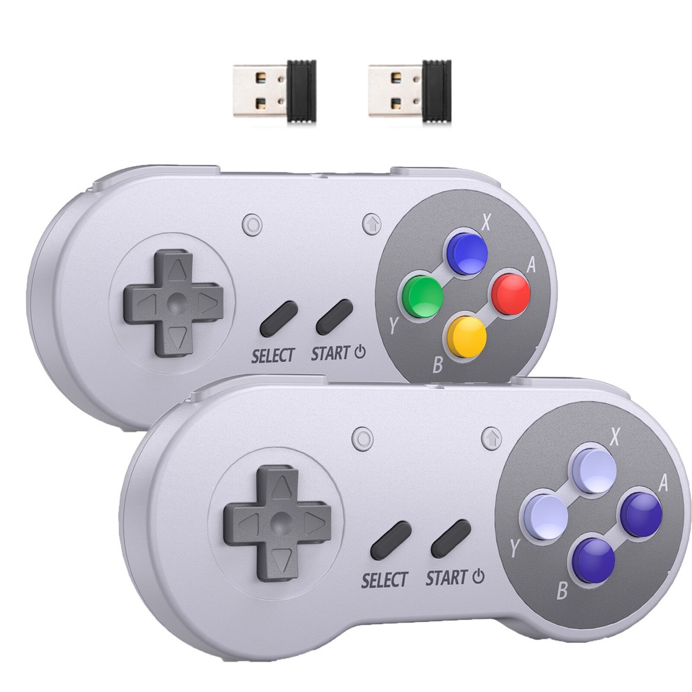 2.4G Wireless SNES Controller & Receiver for Switch Online /Switch 2 Mac PC