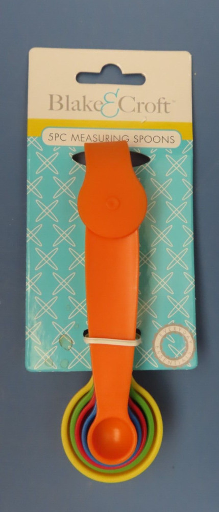 Blake & Croft 5 pc. Measuring Spoons. Plastic. # G25686 NEW