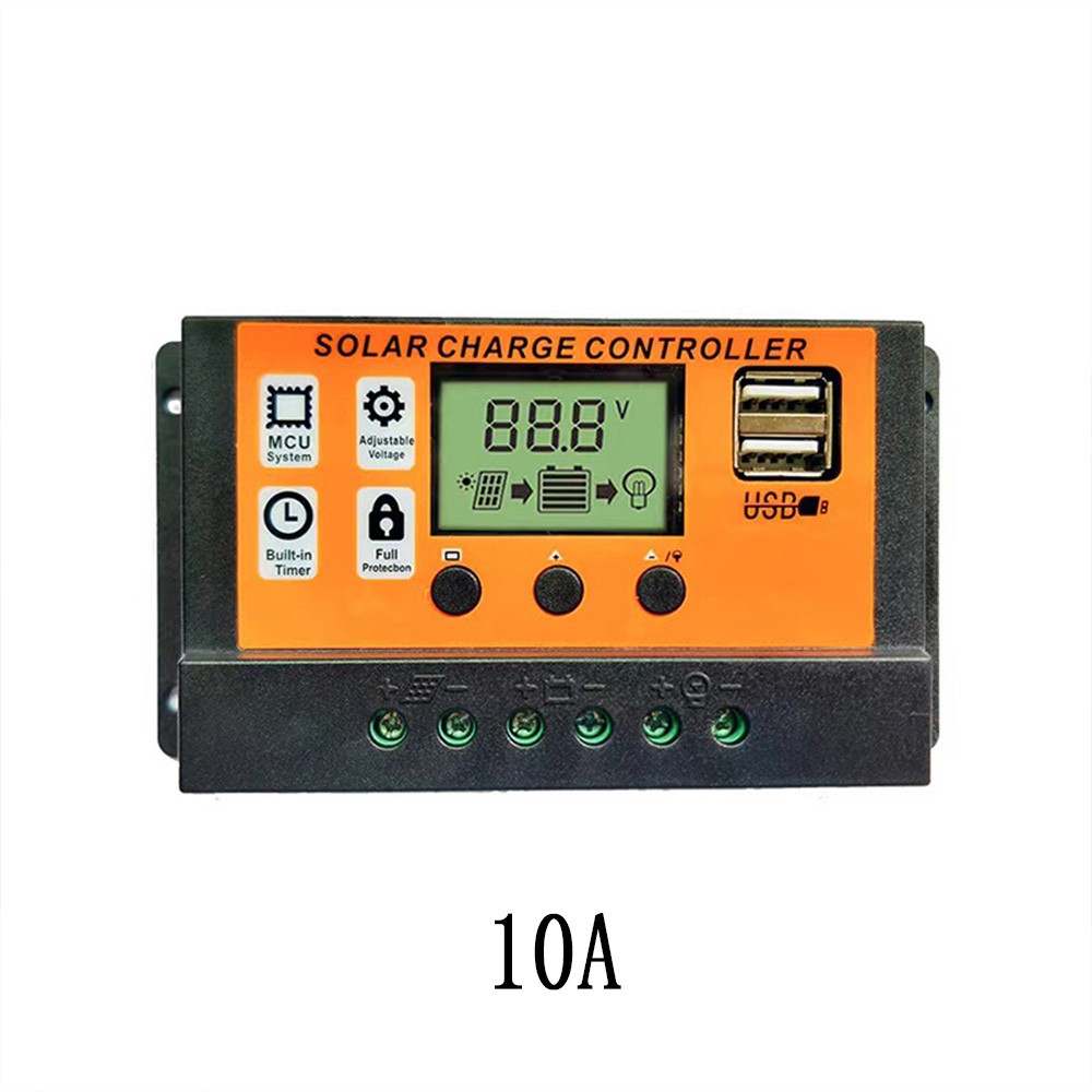 10-100A MPPT Solar Panel Regulator Charge Controller 12V/24V Auto Focus Tracking