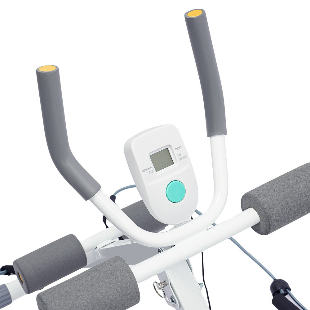 Multi-Workout Ab Machine Foldable Abdominal Cruncher Sit Up Bench Side Shaper