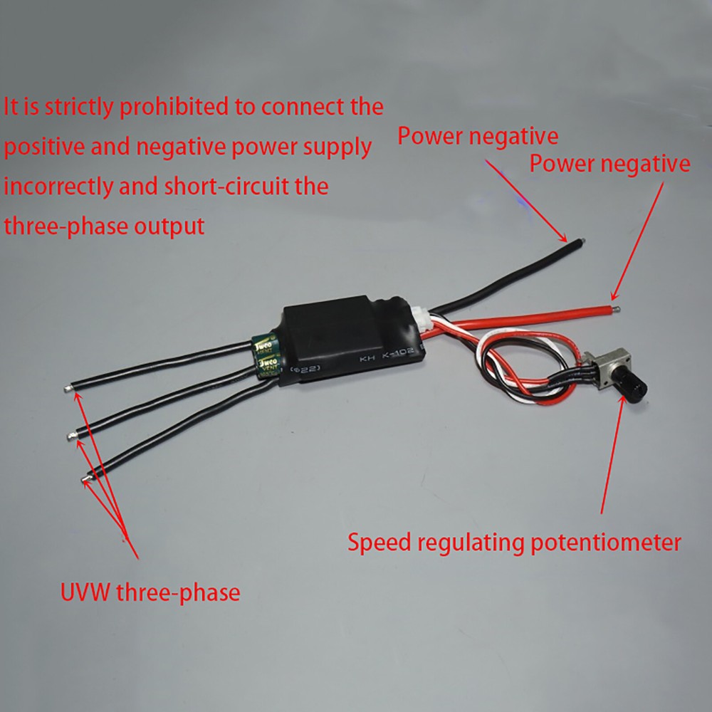 High Power 12-24V 20A Brushless Motor ESC Speed Controller Brushless Controller