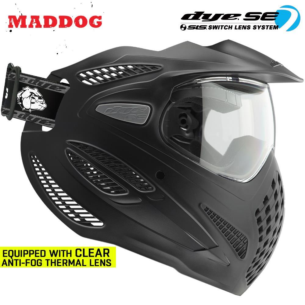 CLEARANCE Maddog Dye SE Anti-Fog Thermal Paintball Mask Goggle Clear Lens