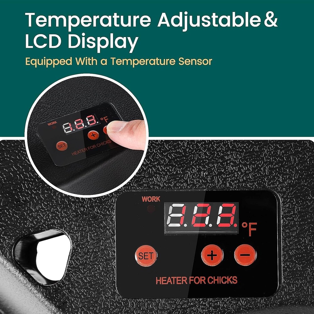 Chick Brooder Heater Plate Chicken Coop Brooder Heating Plate Adjustable Height