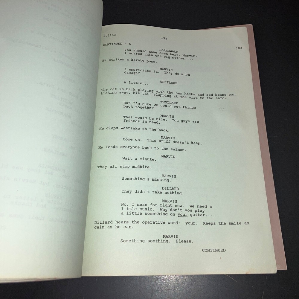 CRACKERS (9/30/82) Louis Malle Second Draft Production Script + COA!