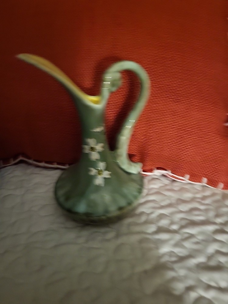 Hand Painted Signed Ozark Glaze Vase 7.5"