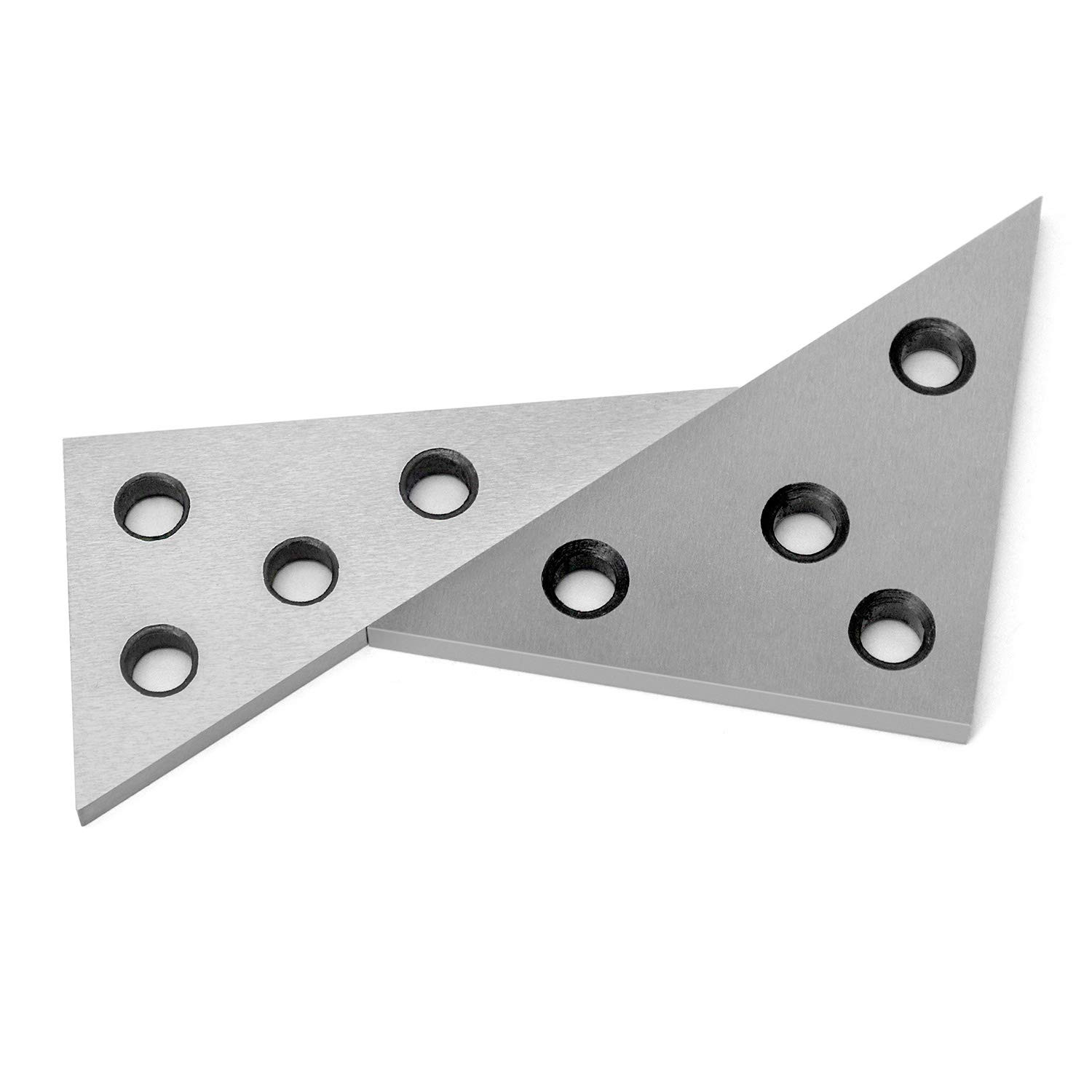 Solid Angle Plate Set, 2 Pcs Triangle Angle Block, 30-60-90 Degree&45-45-90 Degr