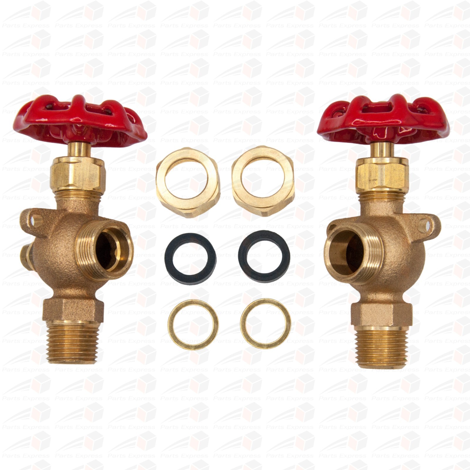 HVAC 1/2" BOILER SIGHT GAUGE GLASS VALVE KIT NPT 5/8" x 12" WITH DRAIN