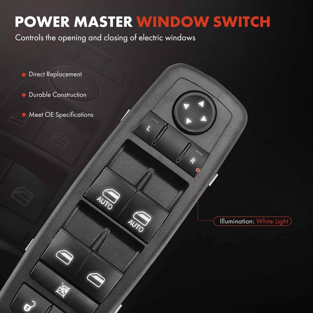 Power Window Switch Front Left Driver for Chrysler Pacifica 2017-2022 68234092AC