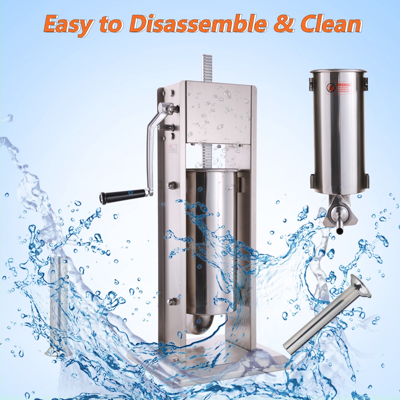 New Hakka Sausage Stuffer Meat Filler Machine 3L 5L 7L with Spanish Churro Maker