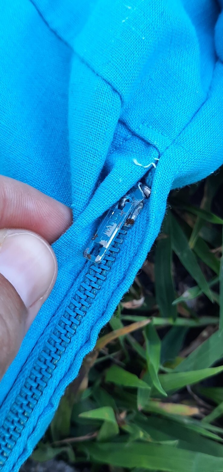 Vtg Authentic Seminole Indian 1930s Dress Handmade Stitched Blue Native American