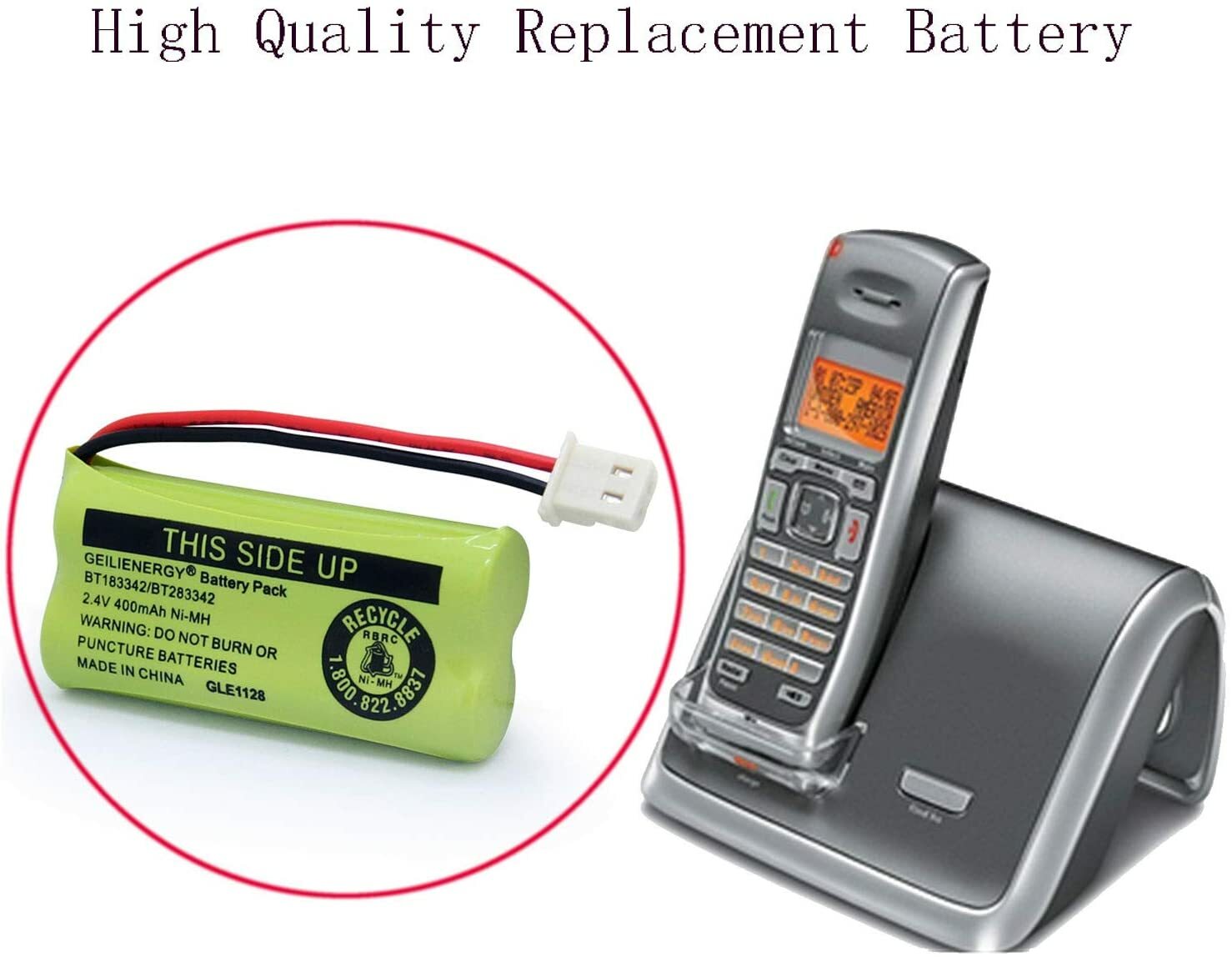 4X Cordless Phone Battery For BT-183342 BT283342 AT&T BT166342 Empire CPH-515J