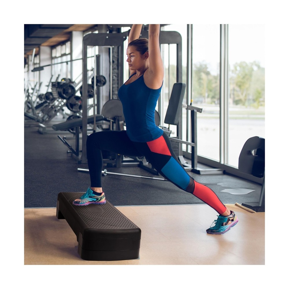 BalanceFrom Aerobic Step Platform Trainer with Adjustable 3-Level Risers, 400...