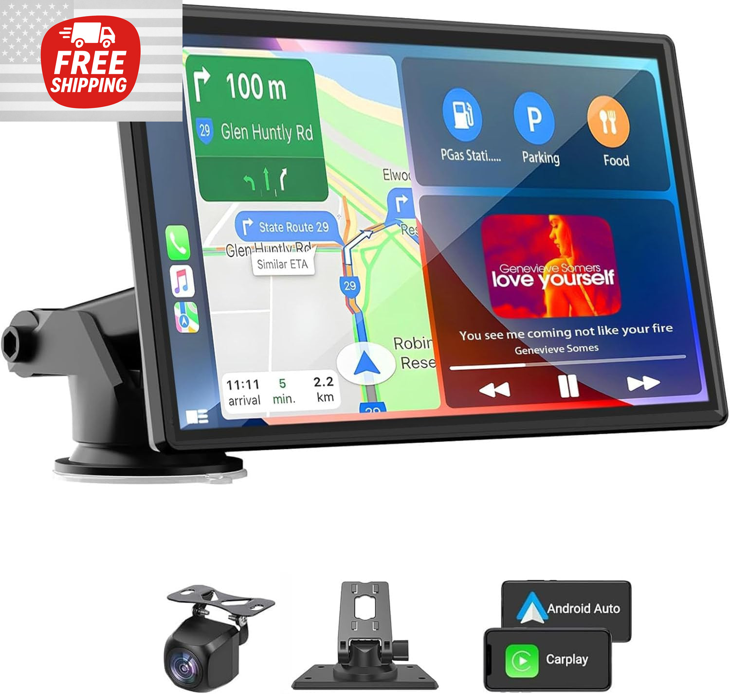 Garmin Car Truck GPS Navigation 7 Inch Touch Screen 2023 Maps Spoken Direction
