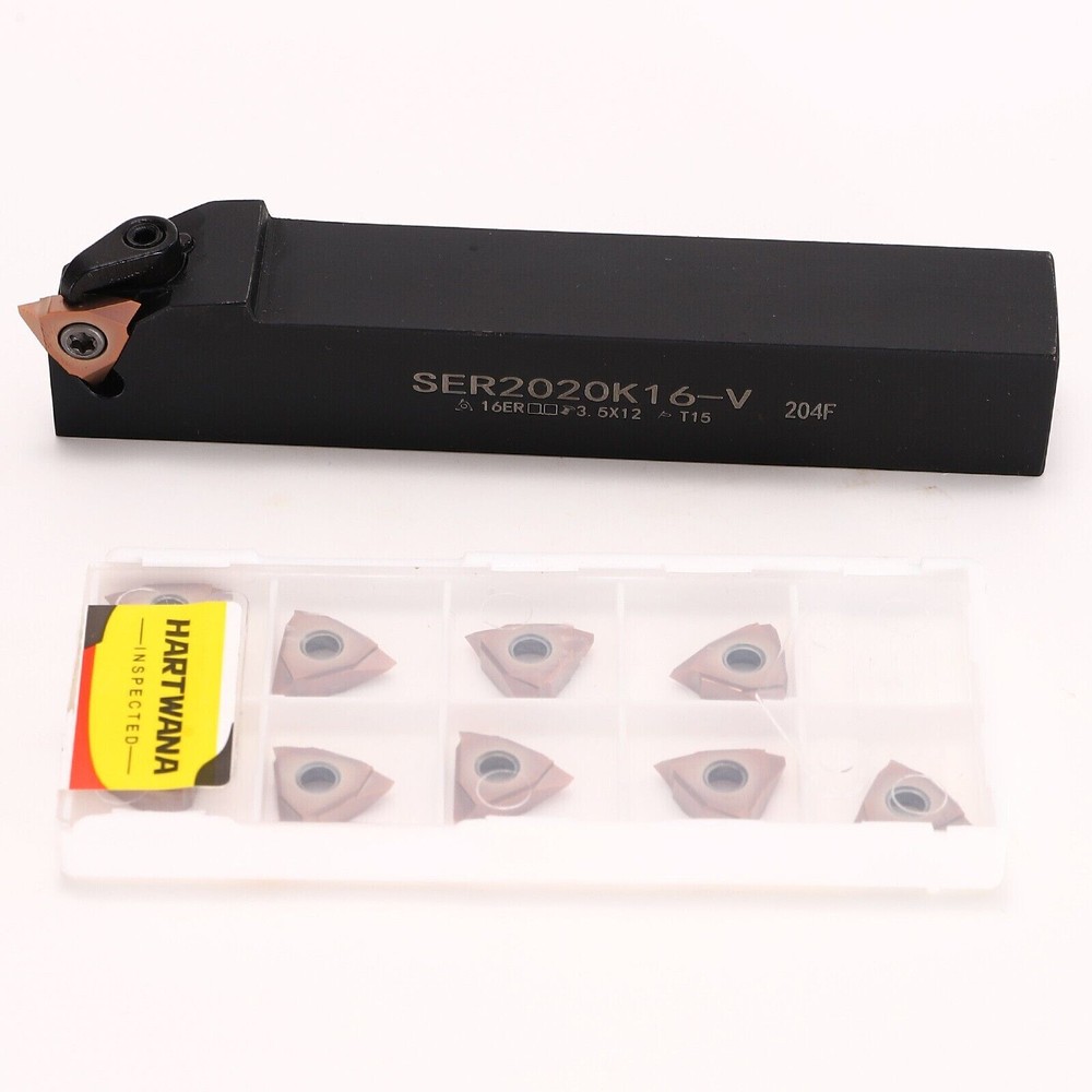 20mm Lathe Thread Cutting Tool Carbide Threaded Inserts Vertical 60° 16VERAG60